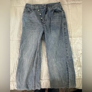 Princess Polly Relaxed Light Blue Jeans